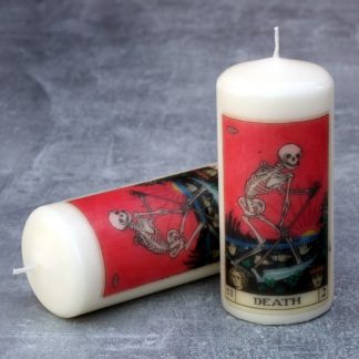 The Death Tarot Card, Pillar Candle