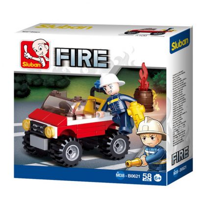 Sluban Bricks: Mini Fire Truck/Jeep