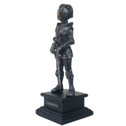 Pewter Knight in Armour Figure with Sword: