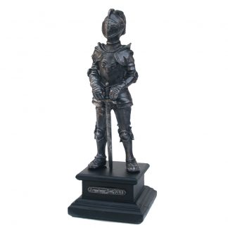 Pewter Knight in Armour Figure with Sword: